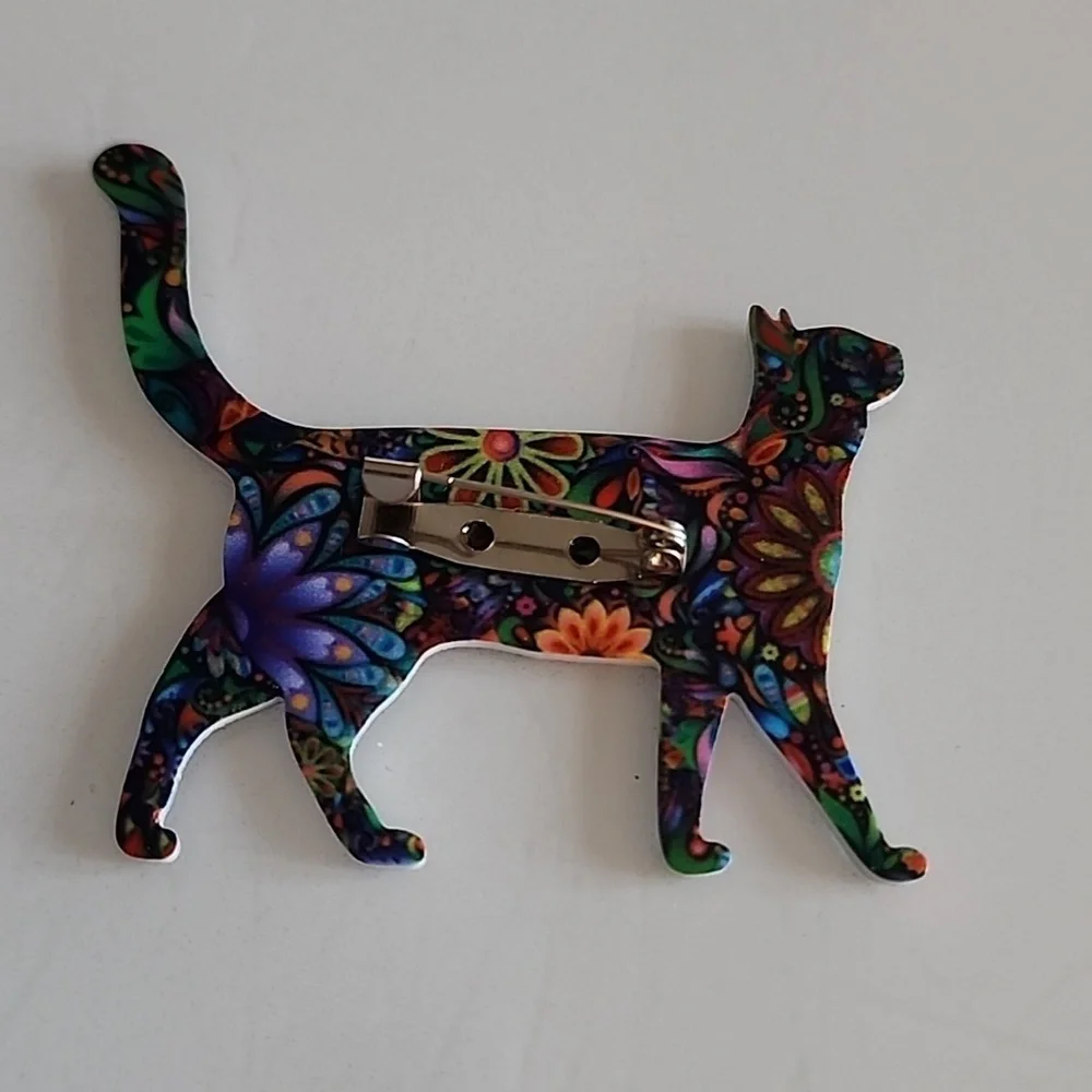 BOHEMIAN Cat Brooch - Picture 2 of 3